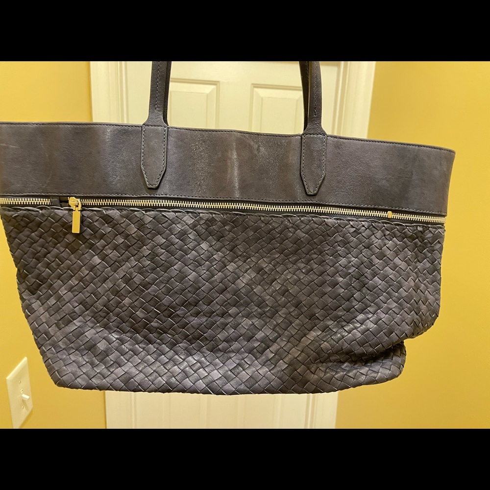 Roberto Pancani Made in Italy Woven Leather Tote